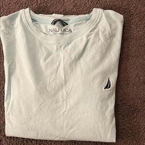 Nautica Men's Soft Blue Short Sleeve Tee